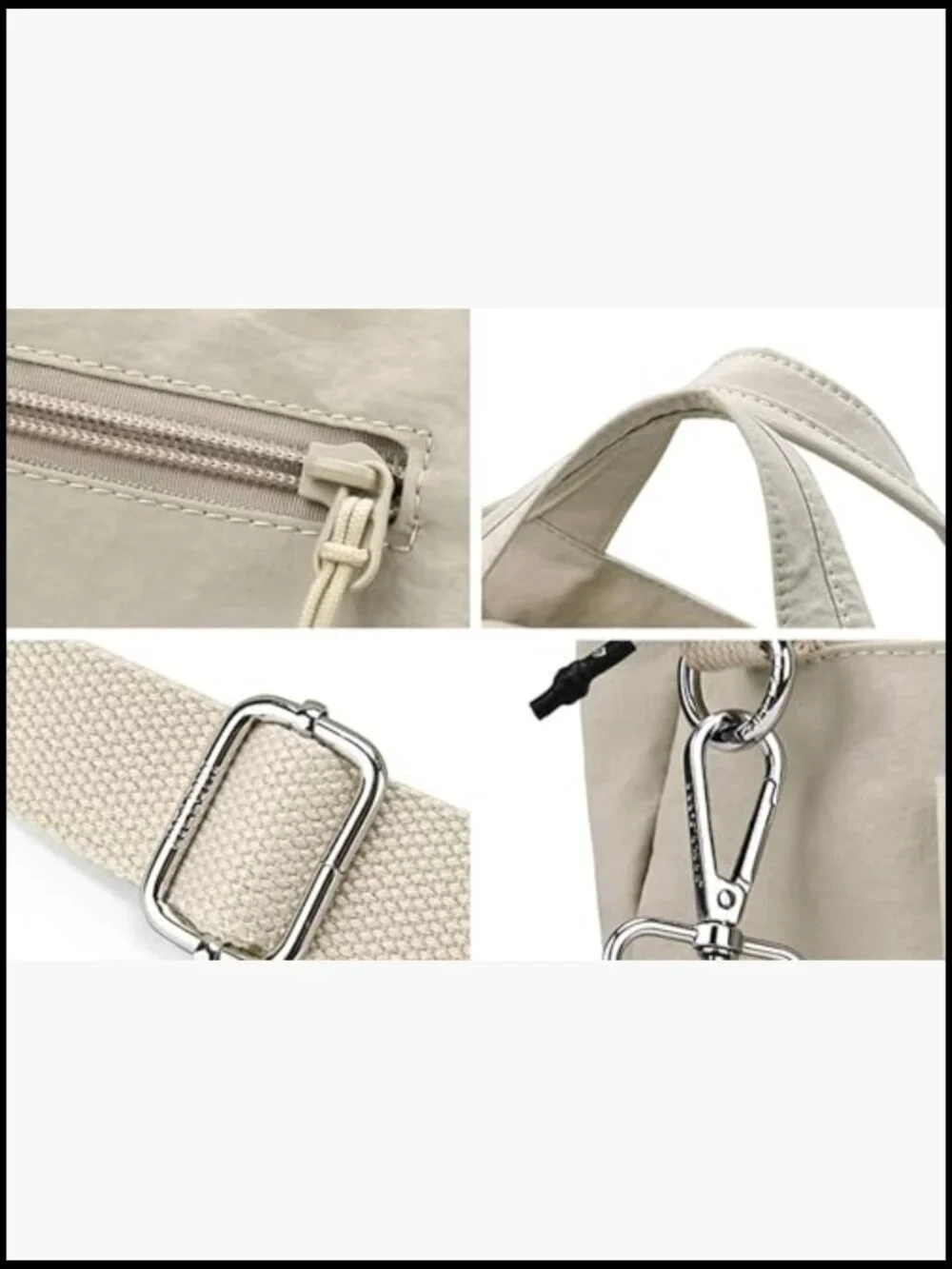 Lightweight Nylon Hobo Bag Crossbody Shoulder Tote Purse Travel Handbag